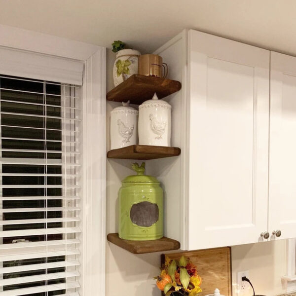 Burly (1.25" thick) 8" Nominal Depth Wood Bathroom Shelf with Cast Iron Brackets - Image 3